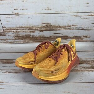 HOKA One One Men's Clifton 9 Orange Red Running Shoes Sneakers, Size 8D